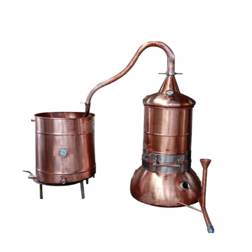 100L extracting essential oil steam distillation machine stove heating red copper stainless steel essential oil distiller